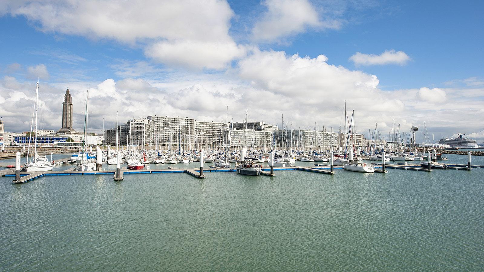 Der Blick auf Le Havre von der Seine aus. Foto: Hilke Maunder