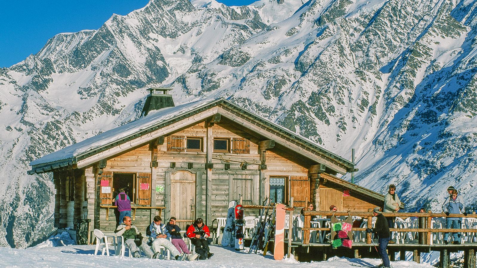 Les Contamines-Montjoie: Berghütte im Skigebiet. Foto: Hilke Maunder