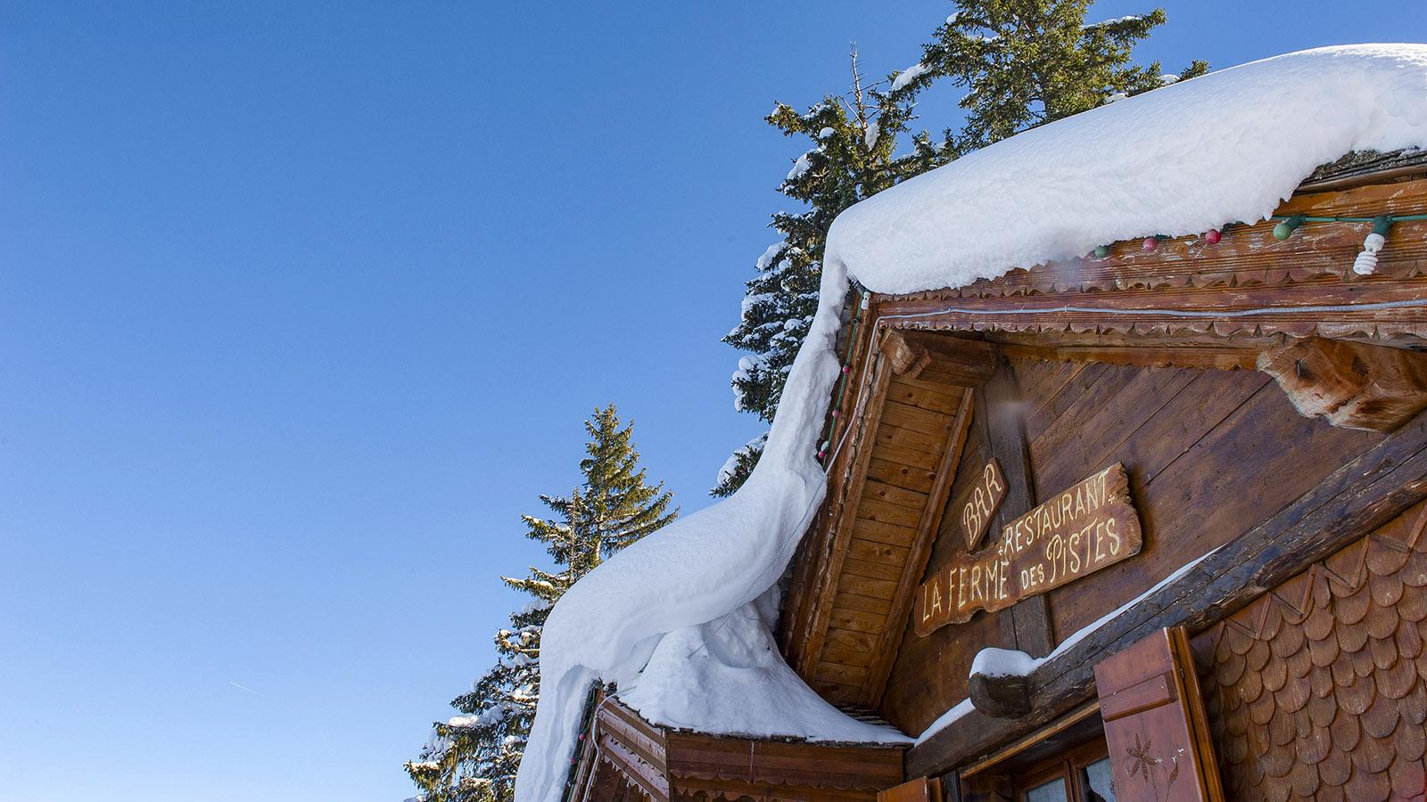 Châtel: La Ferme de la Piste - eine der urigsten Berghütten im Skigebiet! Foto: Hilke Maunder