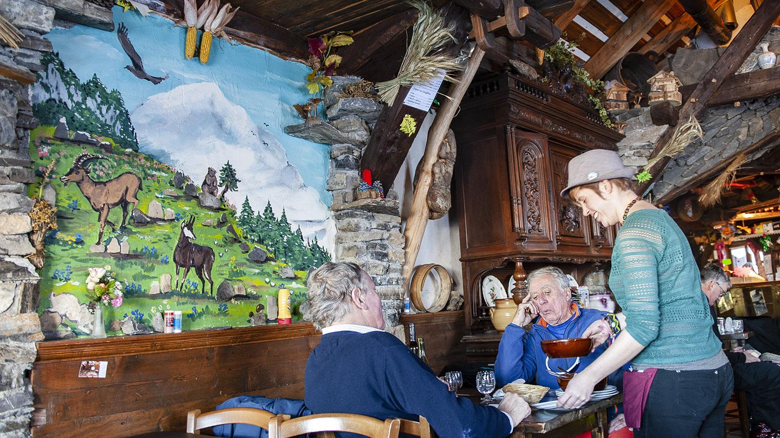 Châtel: Urig - die Berghütte Ferme des Pistes. Foto: Hilke Maunder