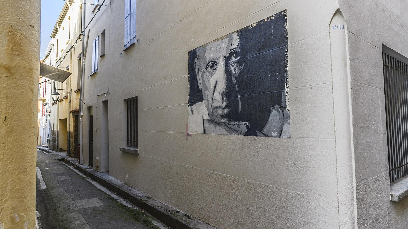 Céret: Picasso ist allgegenwärtig ist der Street Art. Foto: Hilke Maunder