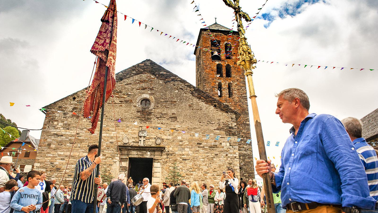 Val d'Aran: Am 15. August wird Mariä Himmelfahrt im Val d'Aran groß gefeiert – auch in Vilamós. Foto: Hilke Maunder