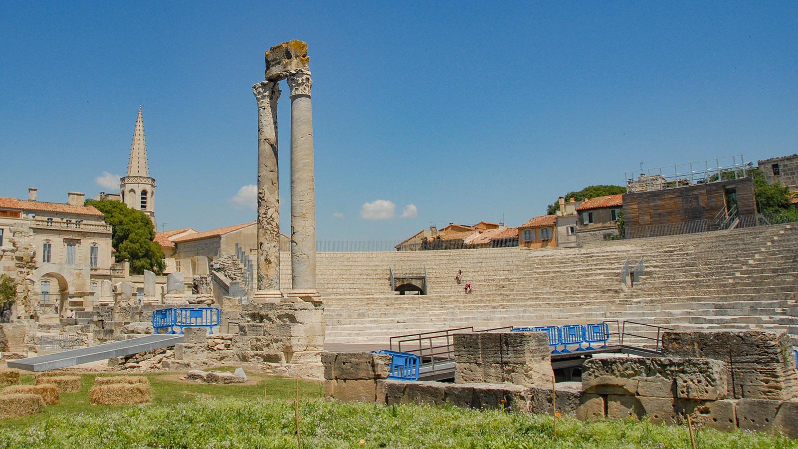 Arles: die Ruinen des römischen Amphitheaters. Foto: Hilke Maunder