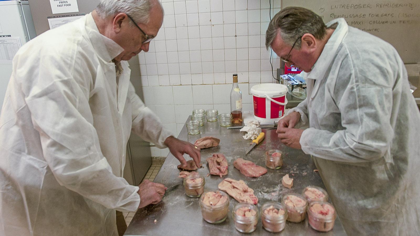 Foie-Gras-Herstellung mit Pierre Dubarry. Foto: Hilke Maunder