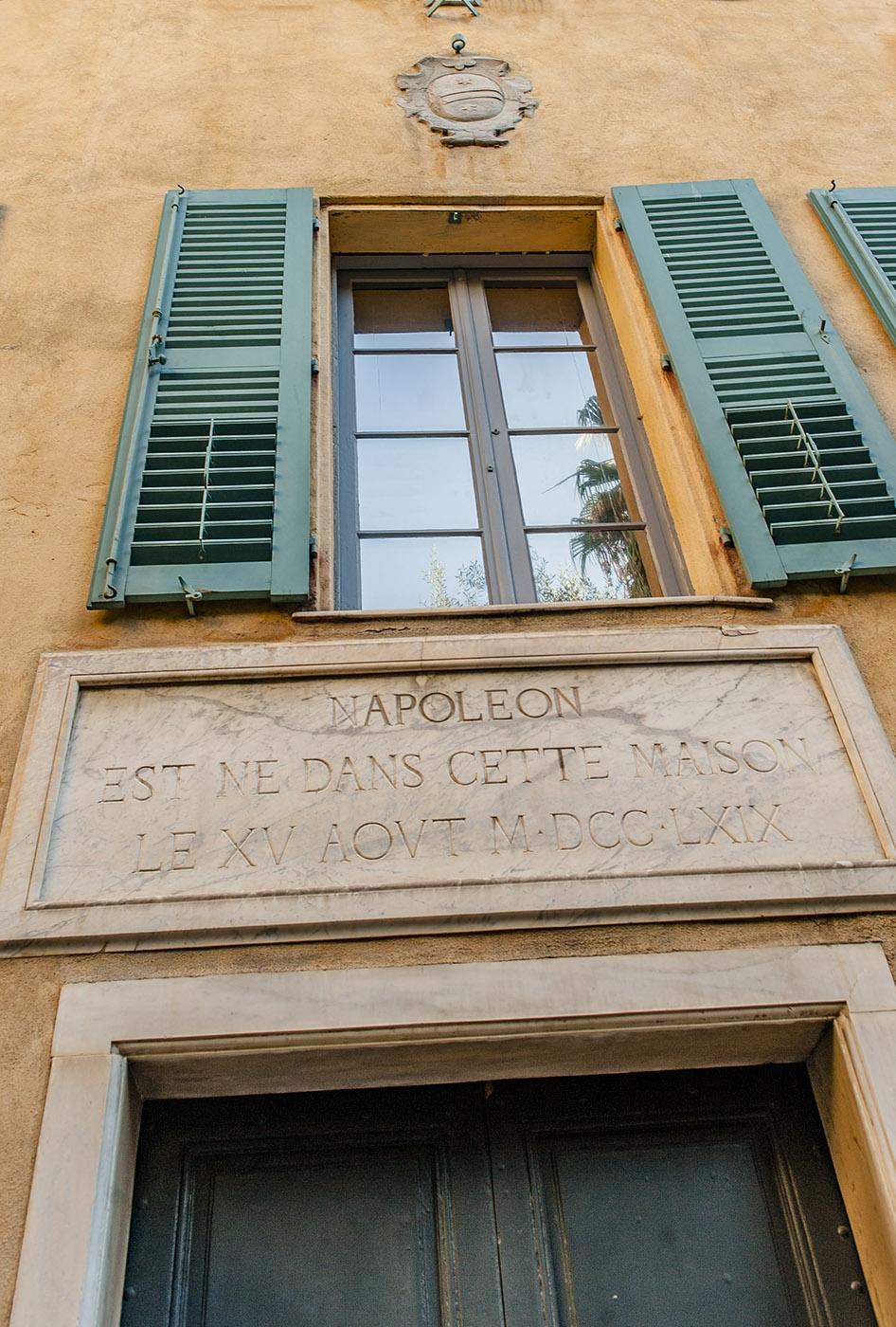 Das Geburtshaus von Napoleon in Ajaccio. Foto: Hilke Maunder