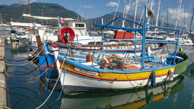 Propriano: Im Jachthafen findet ihr auch noch einige der traditionsreichen bunten Pointu-Fischerboote. Foto: Hilke Maunder