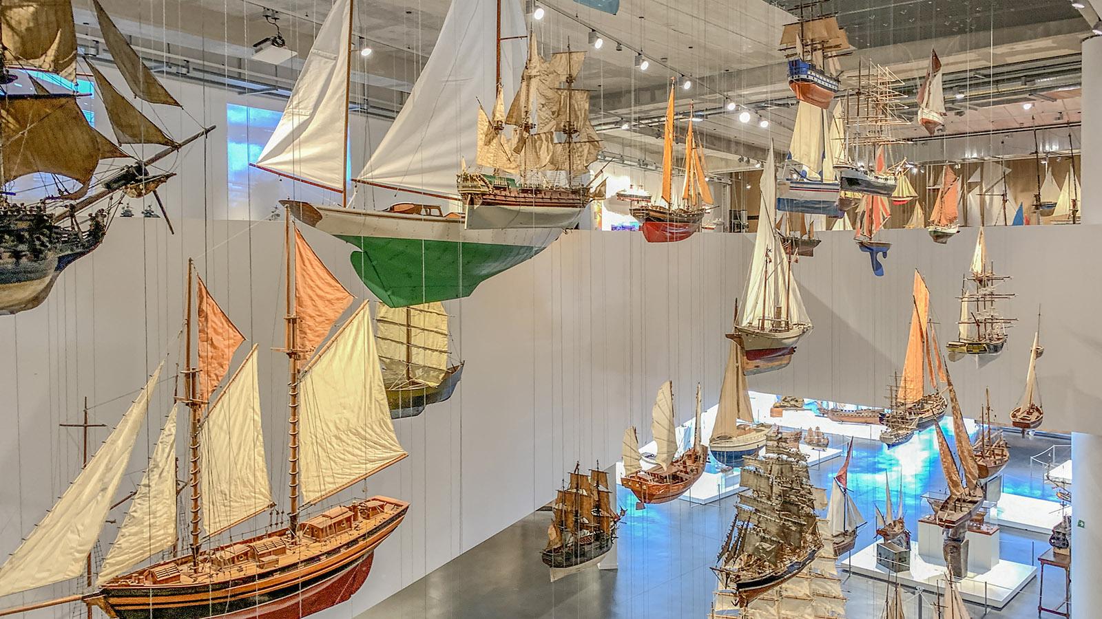 Schiffsmodelle prägen die gesamte Sammlungen des Meeres-und Marinemuseums. Foto: Hilke Maunder