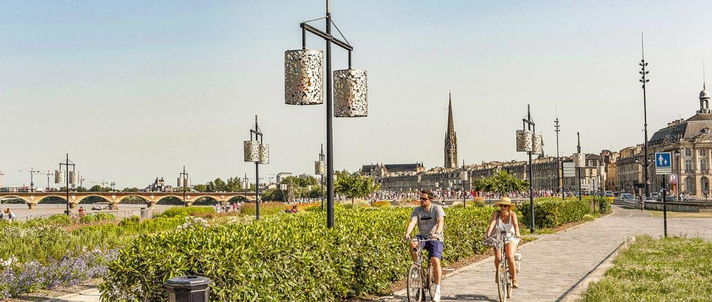 Bordeaux: Radweg an Ufer der Garonne. Foto: Hilke Maunder