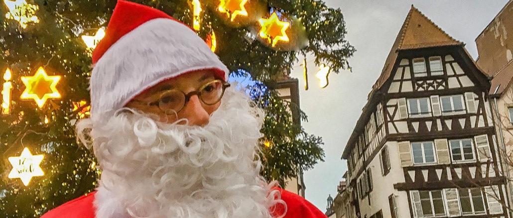 Weihnachtsmärkte im Frankreich: Père Noël ist auf den Weihnachtsmärkten unterwegs! Foto: Hilke Maunder