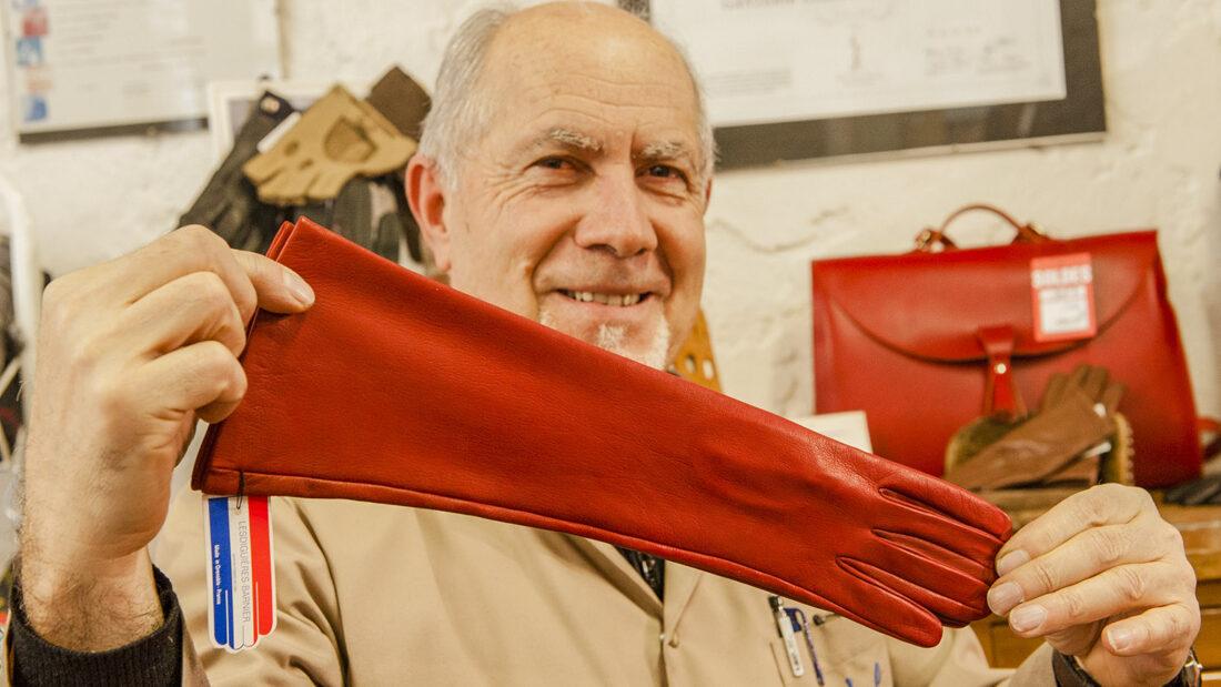Jean Strazzeri, der letzte Handschuhmacher von Grenoble. Foto: Hilke Maunder