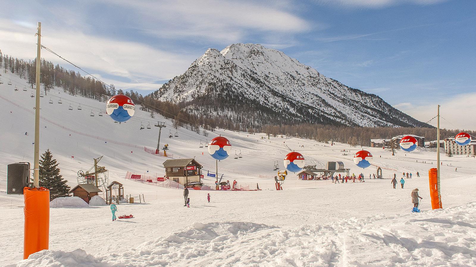 Der Anfängerbereich von Montgenèvre mit der französischen Skischule ESF. Foto: Hilke Maunder