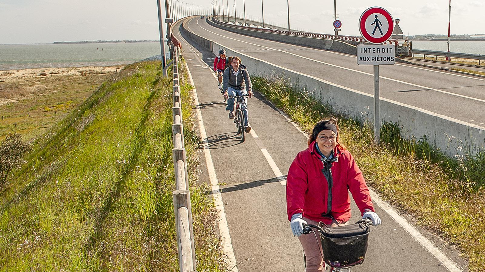 Auch mit dem Rad könnt ihr prima zur Île de Ré rüberkommen! Foto: Hilke Maunder