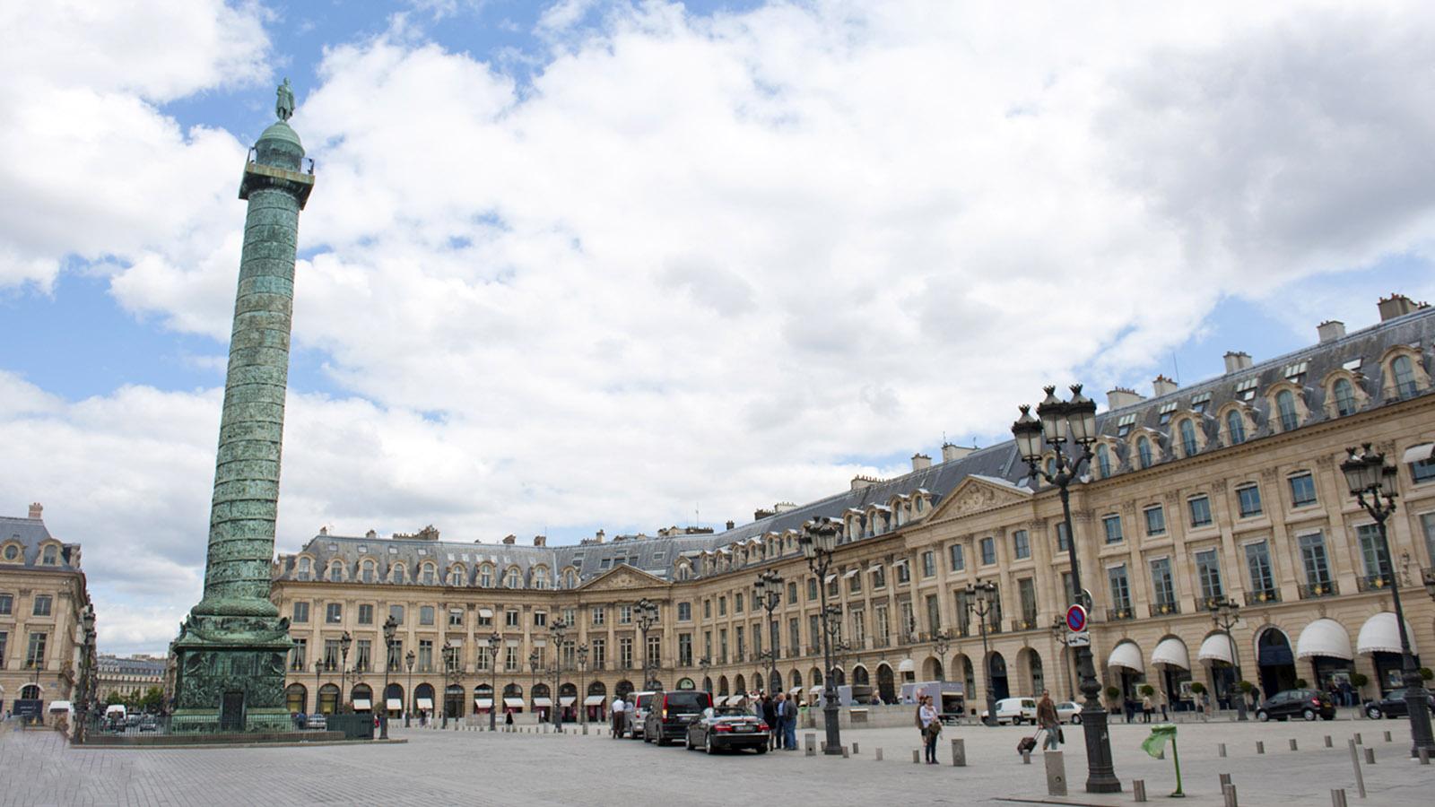 Ein königlicher Platz: die Place Vendôme von Paris. Foto: Hilke Maunder