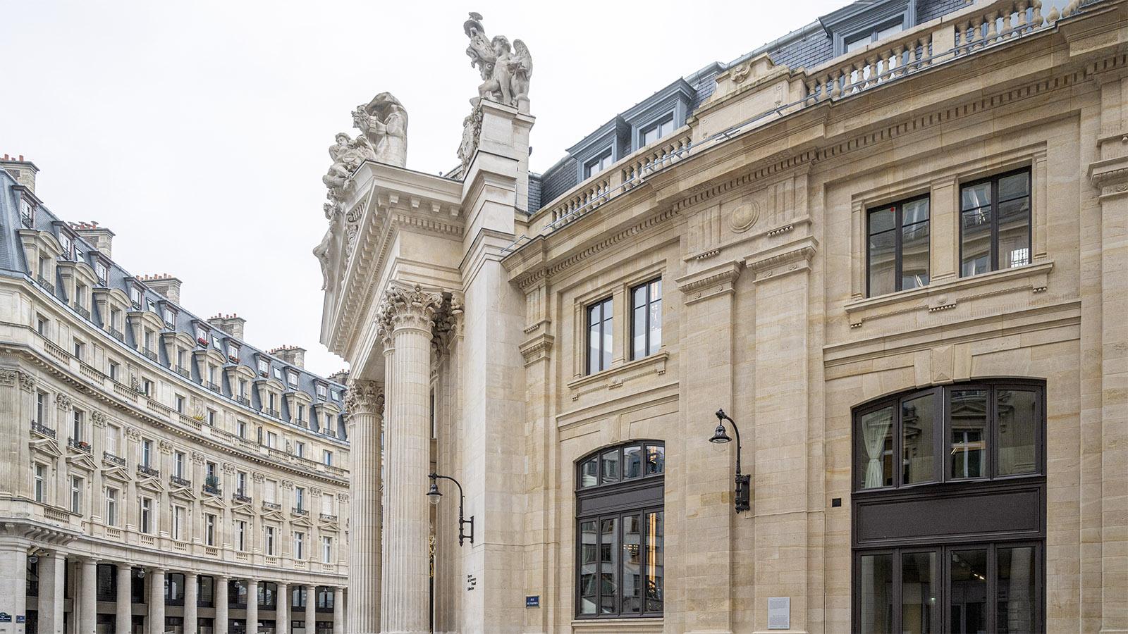 Die sanierte Bourse du Commerce mit dem Haupteingang der Collection Pinault beim Säulenportiko. Foto: Hilke Maunder