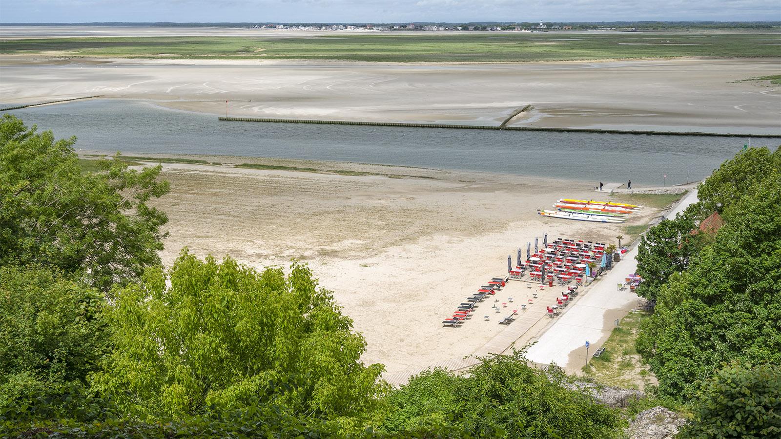 Savoir-vivre direkt am Strand der Somme. Foto: Hilke Maunder