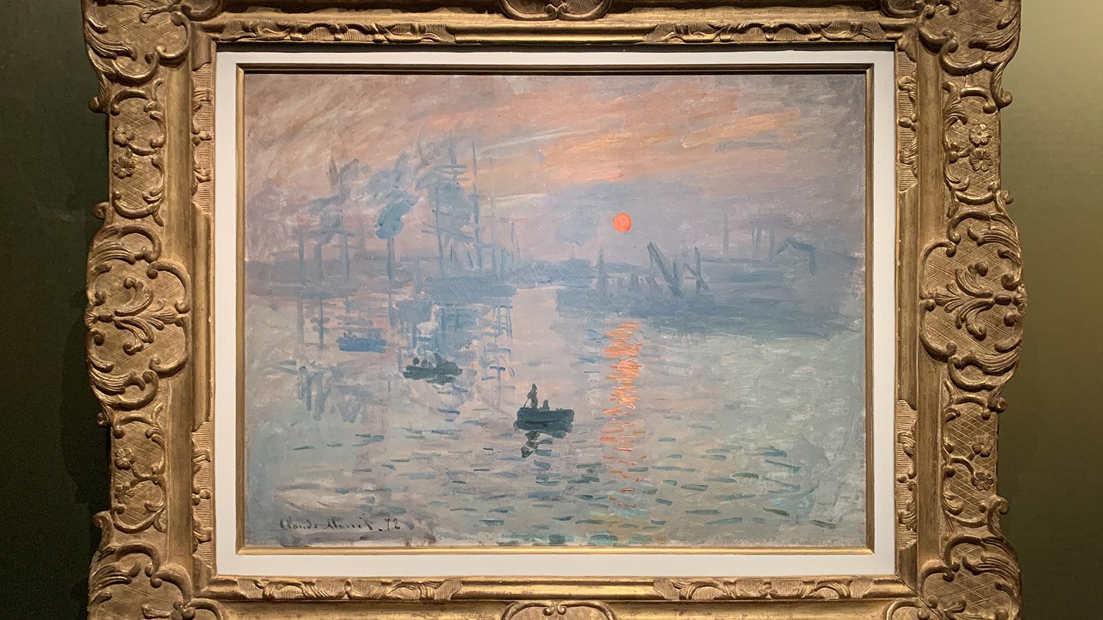 <em>Impression. Soleil Levant</em> von Claude Monet, zu sehen im Musée Marmottan Monet in Paris. Foto: Hilke Maunder