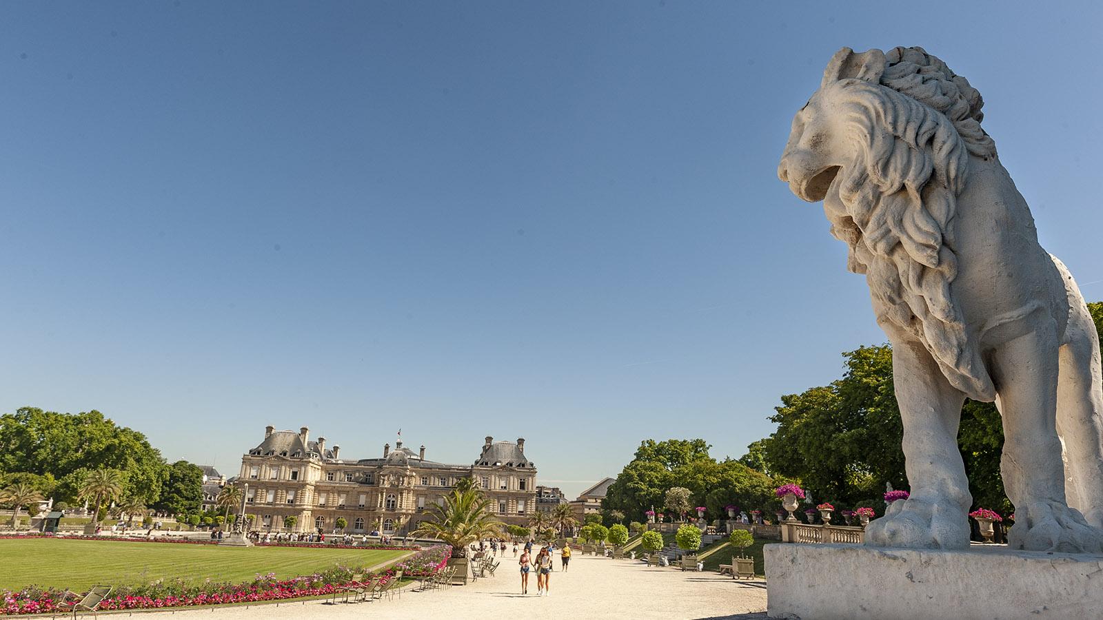 Paris, Jardin du Luxembourg: der Palais du Luxembourg. Foto: Hilke Maunder