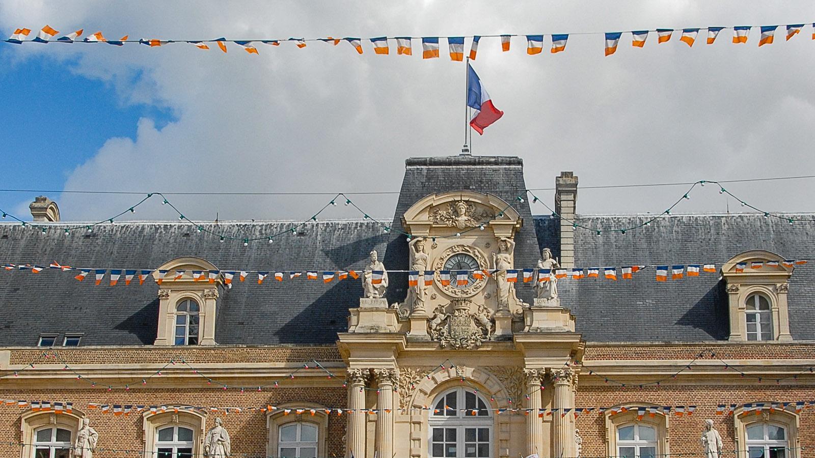 Das Hôtel de Ville (Rathaus) von Amiens in der Heimatstadt von Emmanuel Macron. Foto: Hilke Maunder