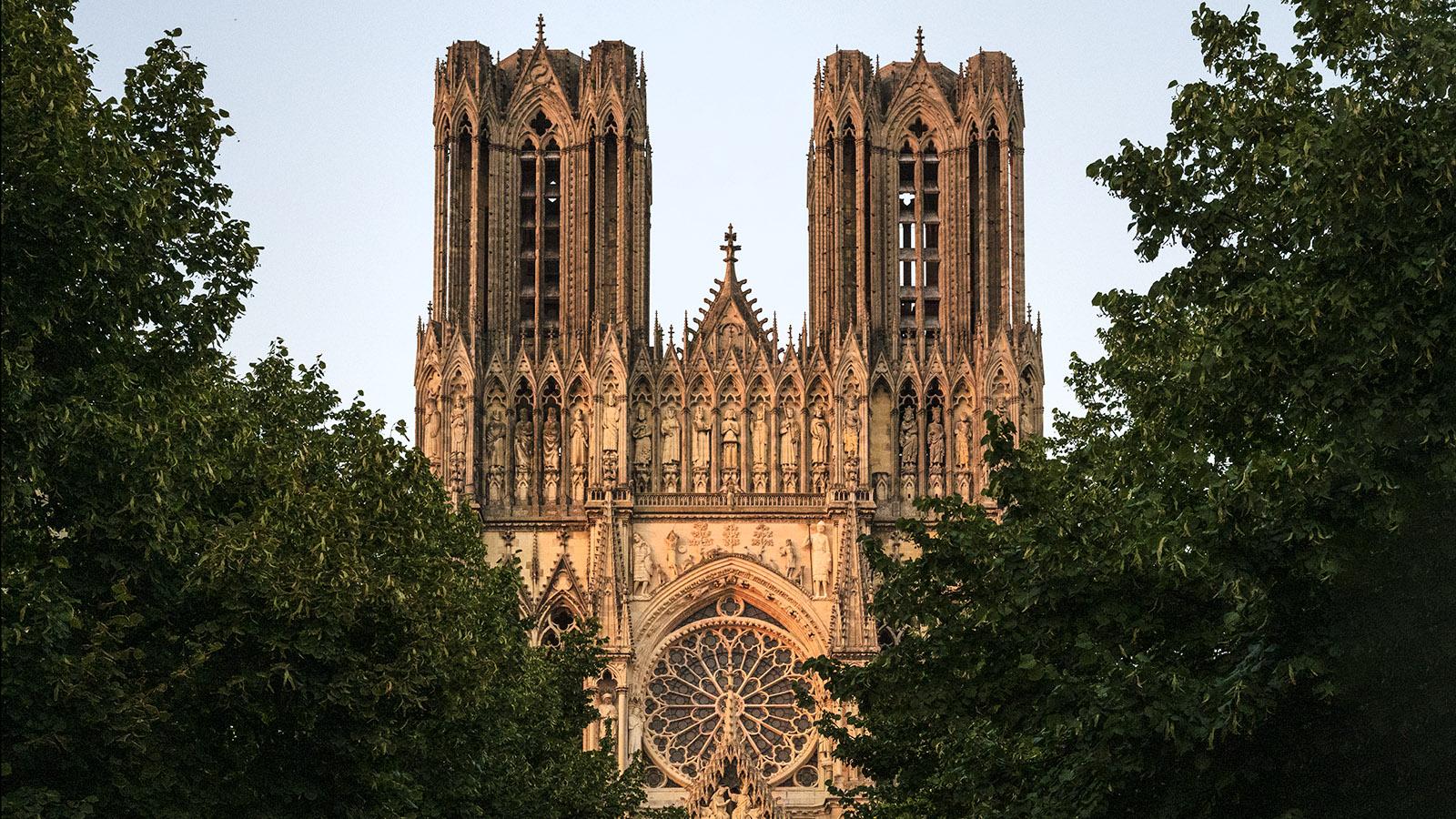 Die Westfassade der Kathedrale von Reims. Foto: Hilke Maunder