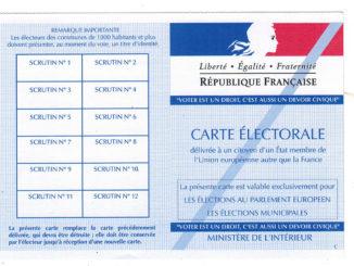 Municipales: Eure Wahlkarte als EU-BürgerIn. Foto: Hilke Maunder