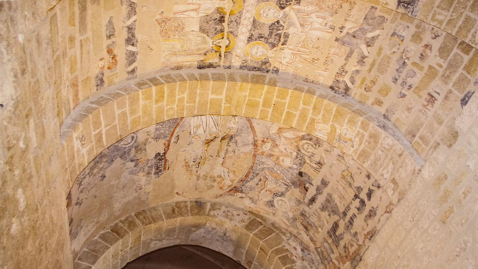 Die Fresken der Felsenkirche von Vals. Copyright: Agence Départementale du Tourisme Ariège-Pyrénées