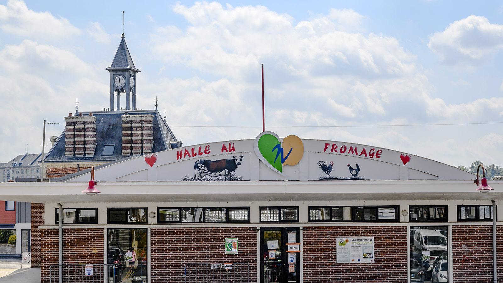 Der Käsemarkt von Neufchâtel-en-Bray. Foto: Hilke Maunder