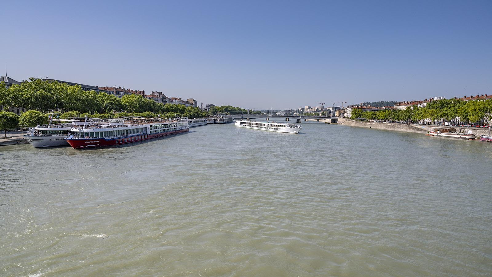 Der Anleger der Kreuzfahrtschiffe in Lyon. Foto: Hilke Maunder