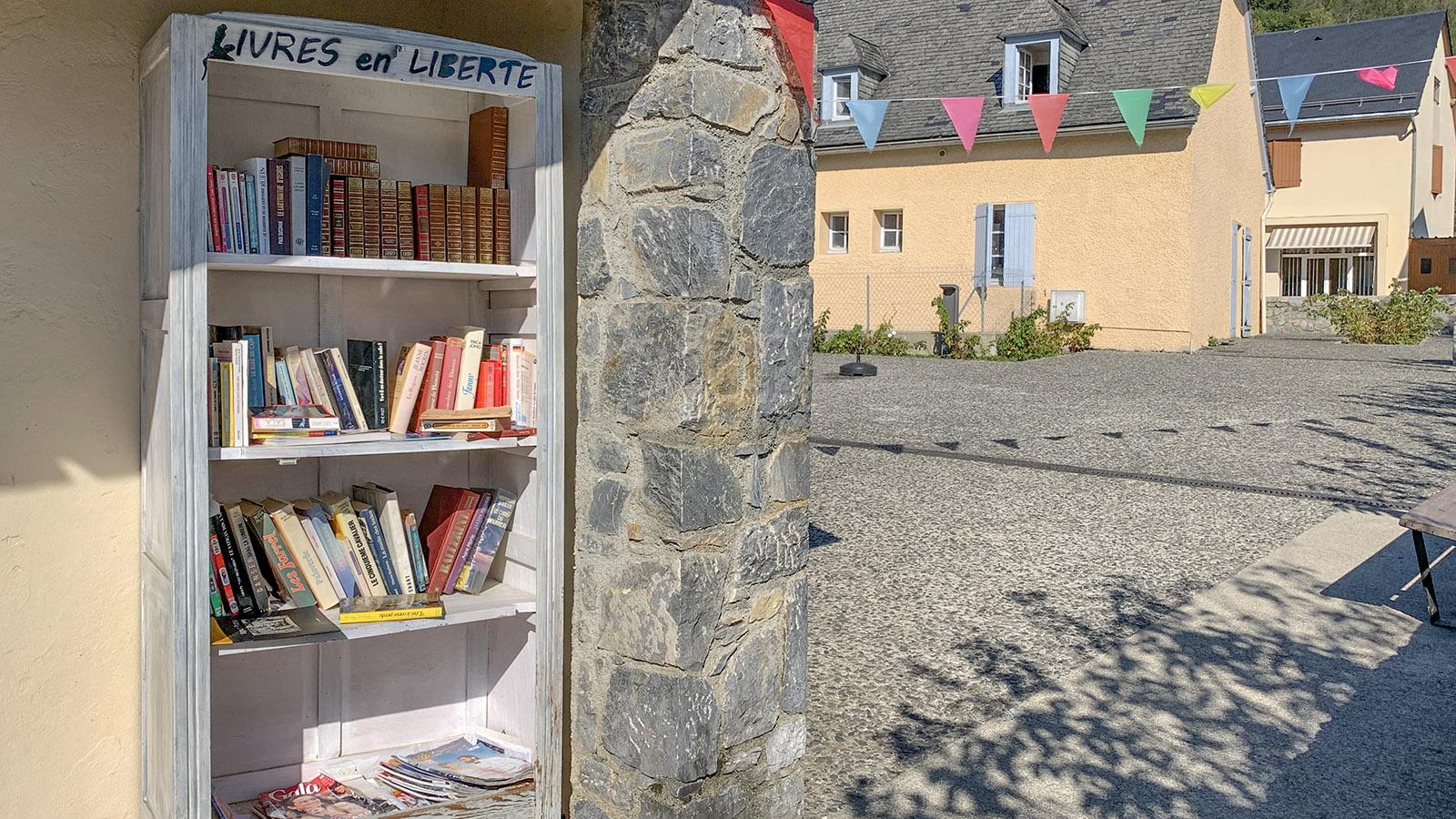 "Bücher in Freiheit" nennt sich die Tauschbibliothek. Foto: Hilke Maunder