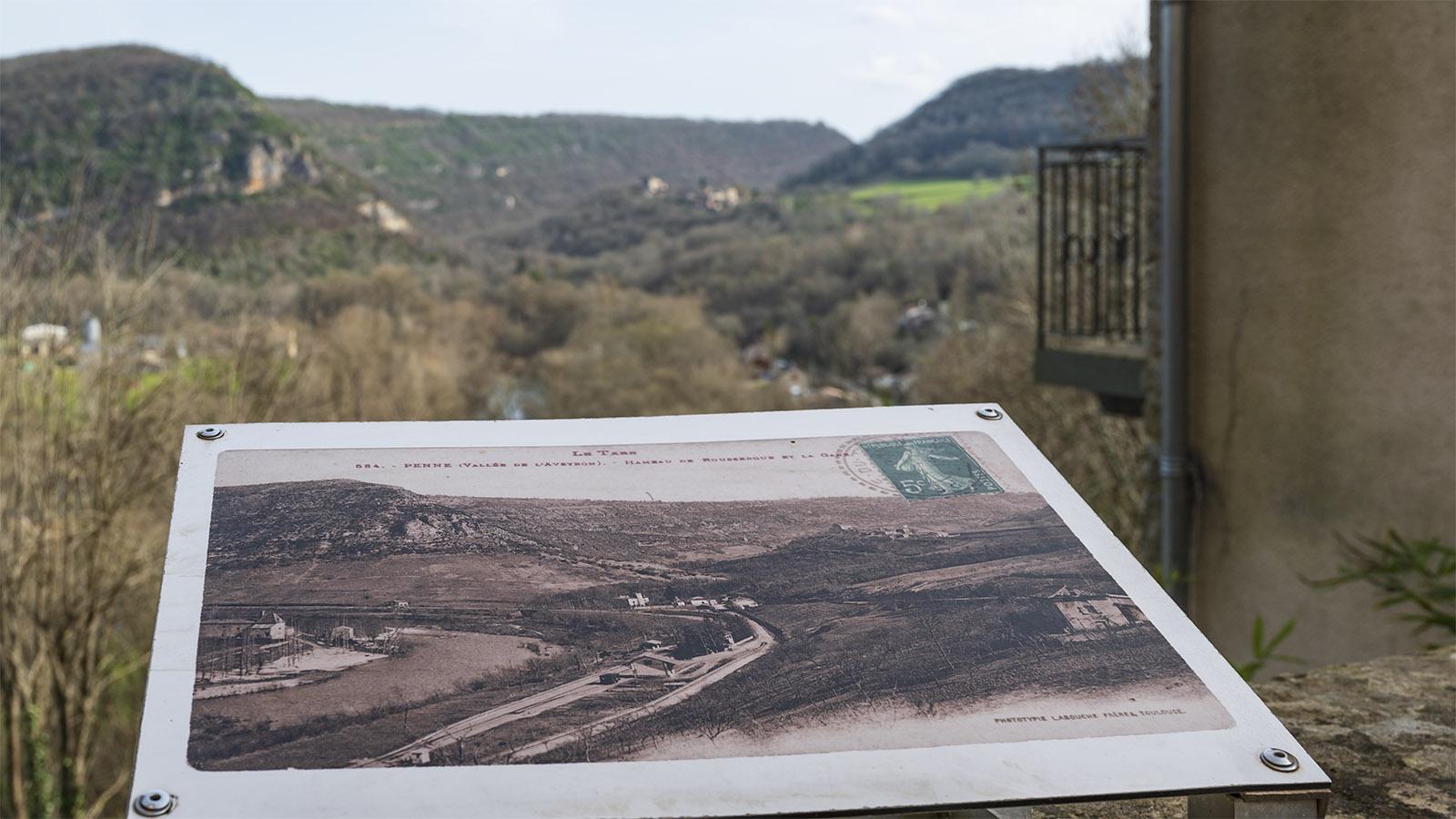Der Blick vom Felsdorn hin zur Schlucht des Aveyron. Foto: Hilke Maunder