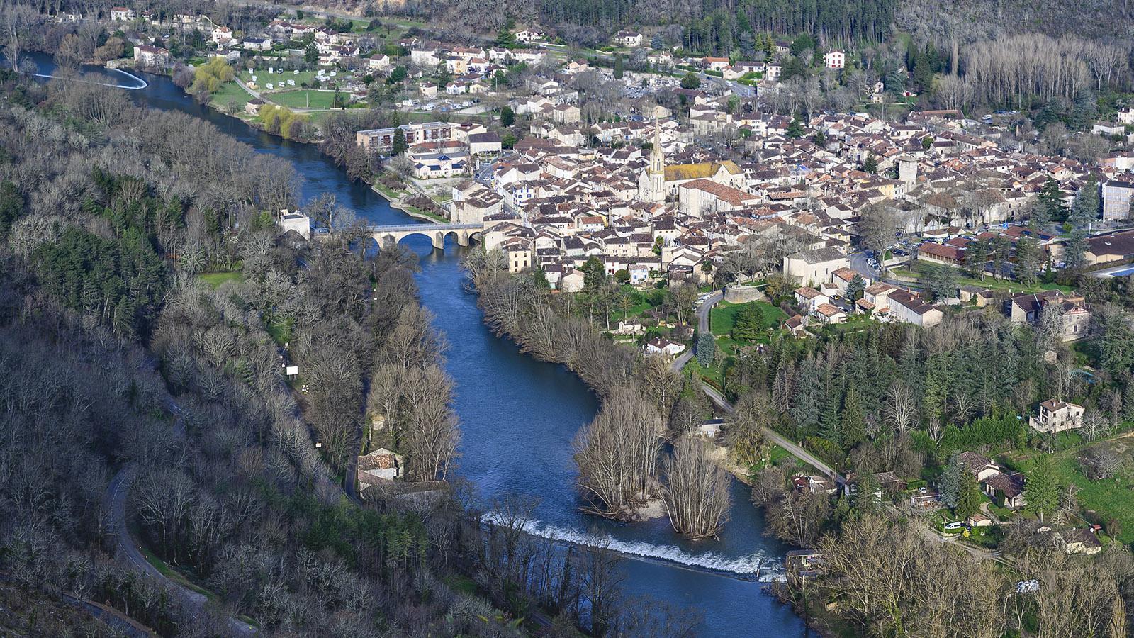 Tief im Tal des Aveyron: Saint-Antonin-Noble-Val. Foto: Hilke Maunder