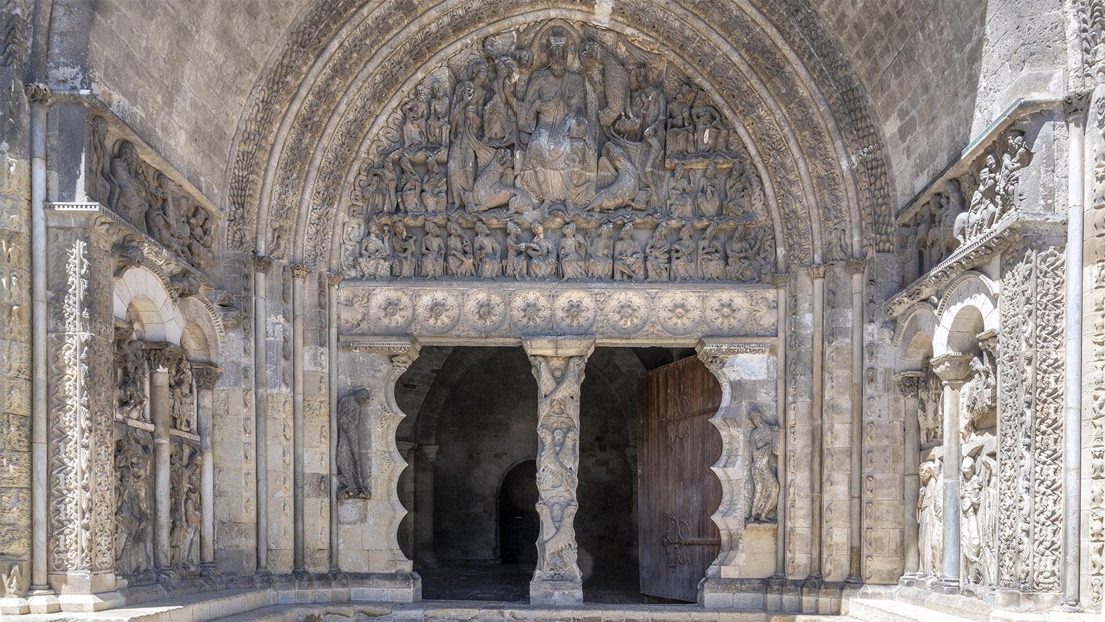 Das berühmte romanische Portal der Abteikirche Saint-Pierre von Moissac. Foto: Hilke Maunder