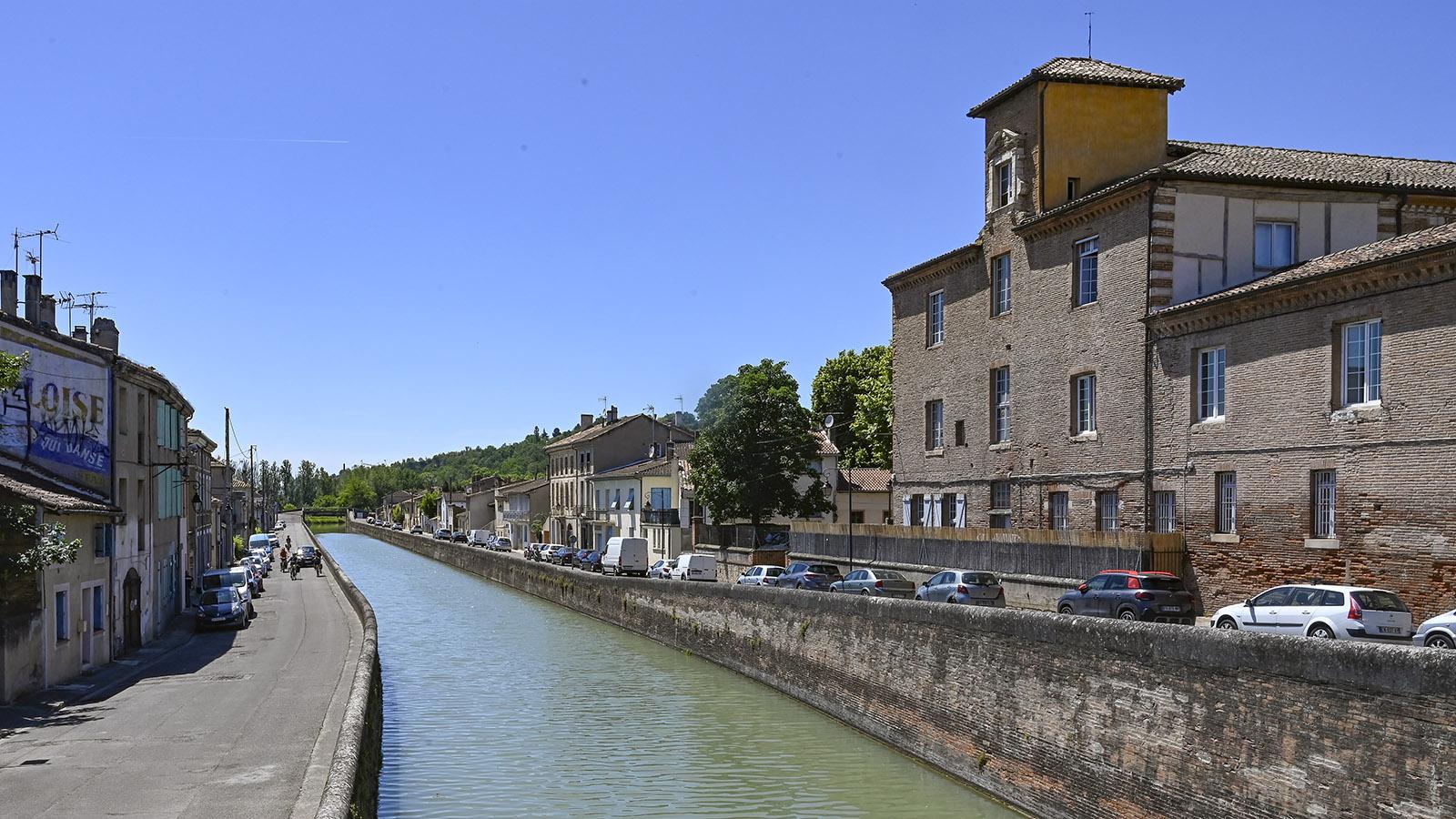 Der Garonne-Seitenkanal in Moissac. Foto: Hilke Maunder