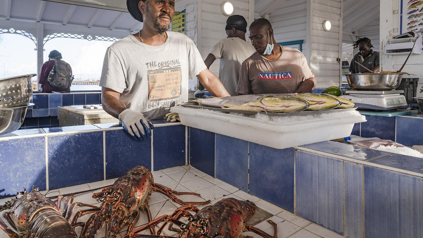 Der Fischmarkt von Marigot. Foto: Hilke Maunder