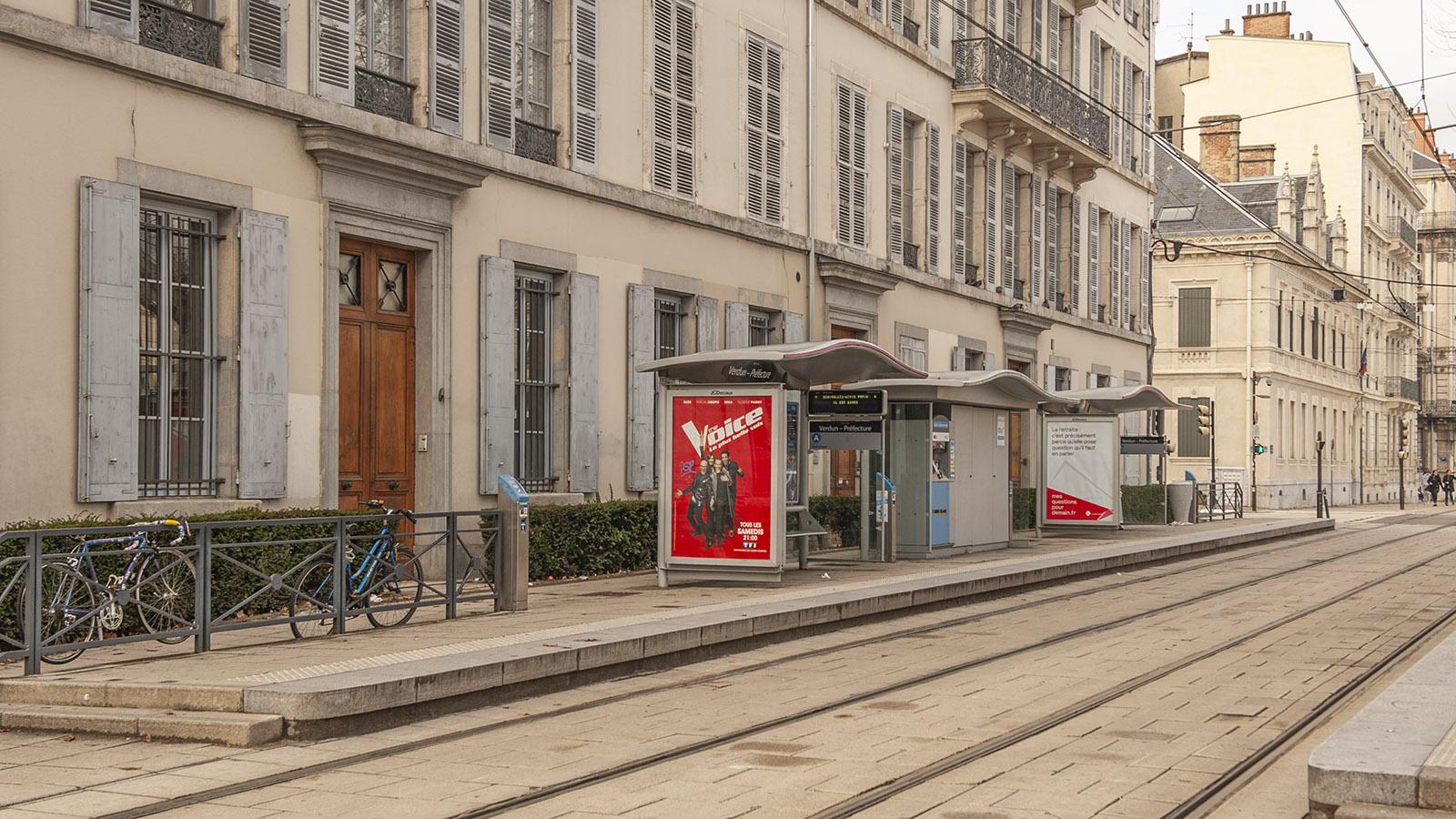 Fünf Straßenbahnlinien verkehren in Grenoble. Foto: Hilke Maunder