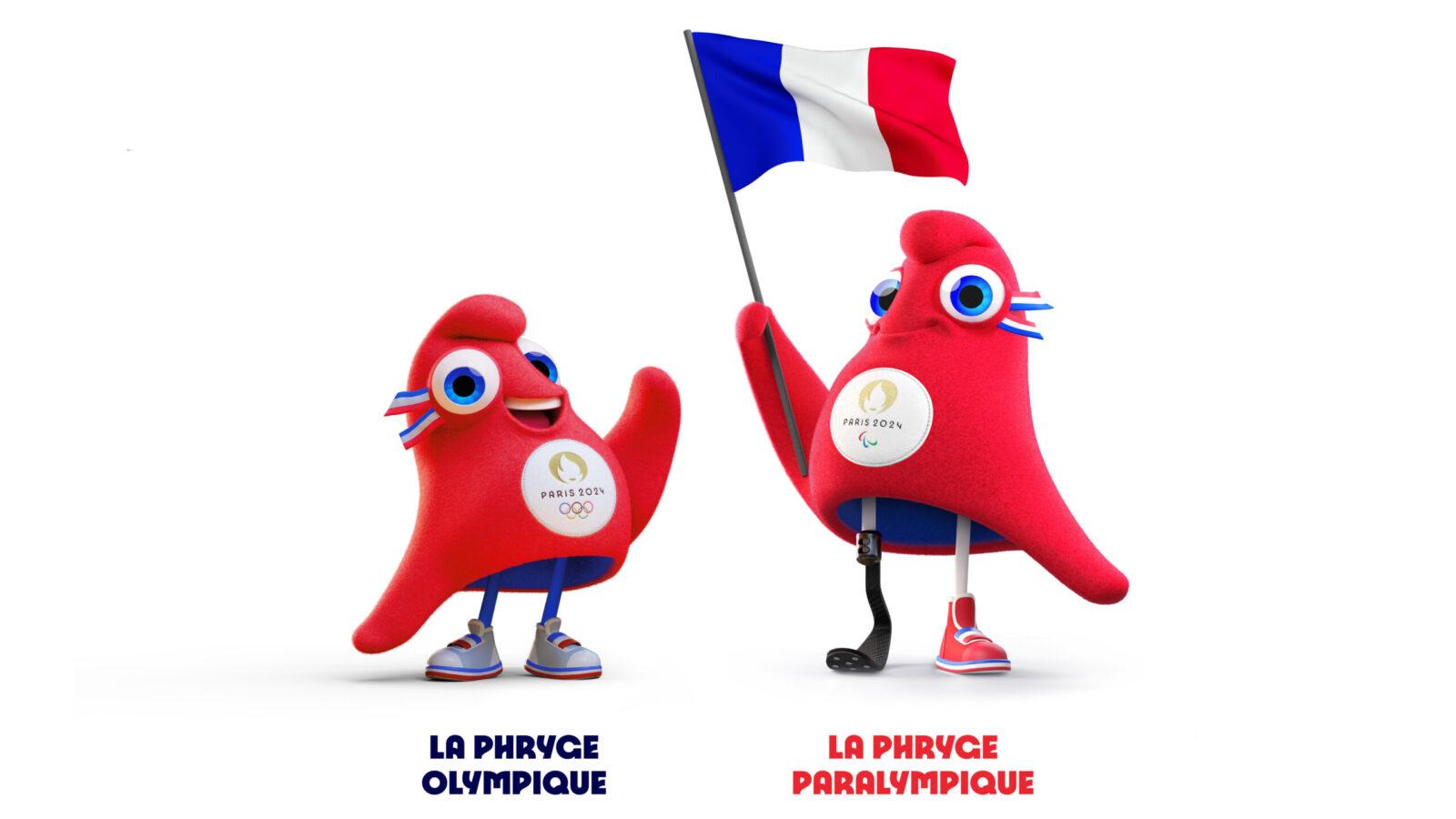 Das olympische und das paraolympische Maskottchen von Paris 2024