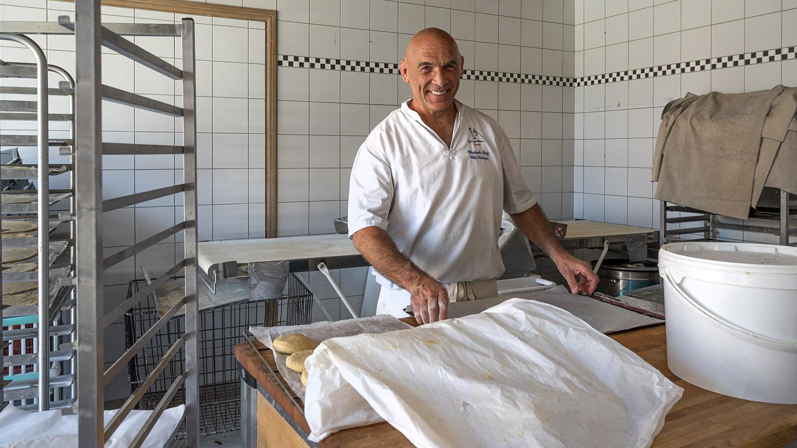 Christophe, der Chef-Bäcker des <em>Village Blanc</em>. Foto Hilke Maunder