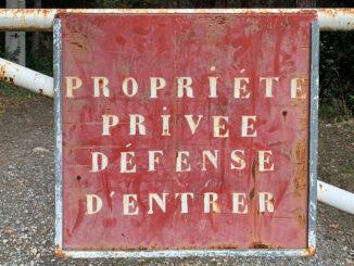 Propriété privée - Privateigentum. Foto: Hilke Maunder