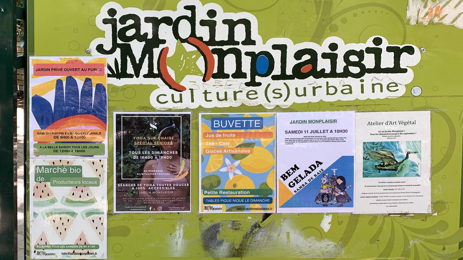 Markt, Konzert, Kunst und Kurs: Es wird viel geboten im <em>Jardin Monplaisir>/em>. Foto: Hilke 