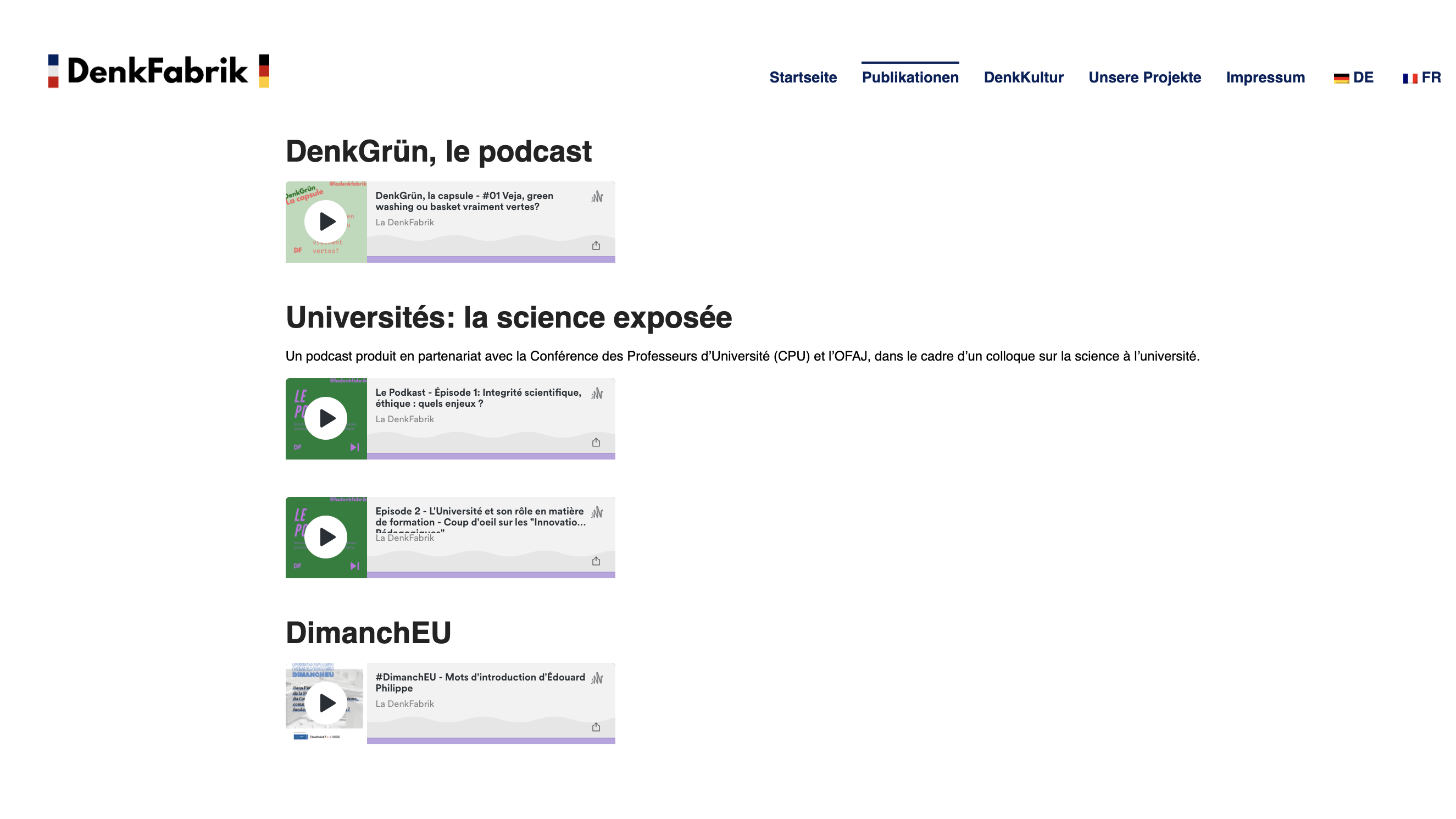 Podcast Denkfabrik