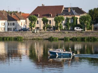 Die Saône bei Saint-Jean-de-Losne. Foto: Hilke Maunder