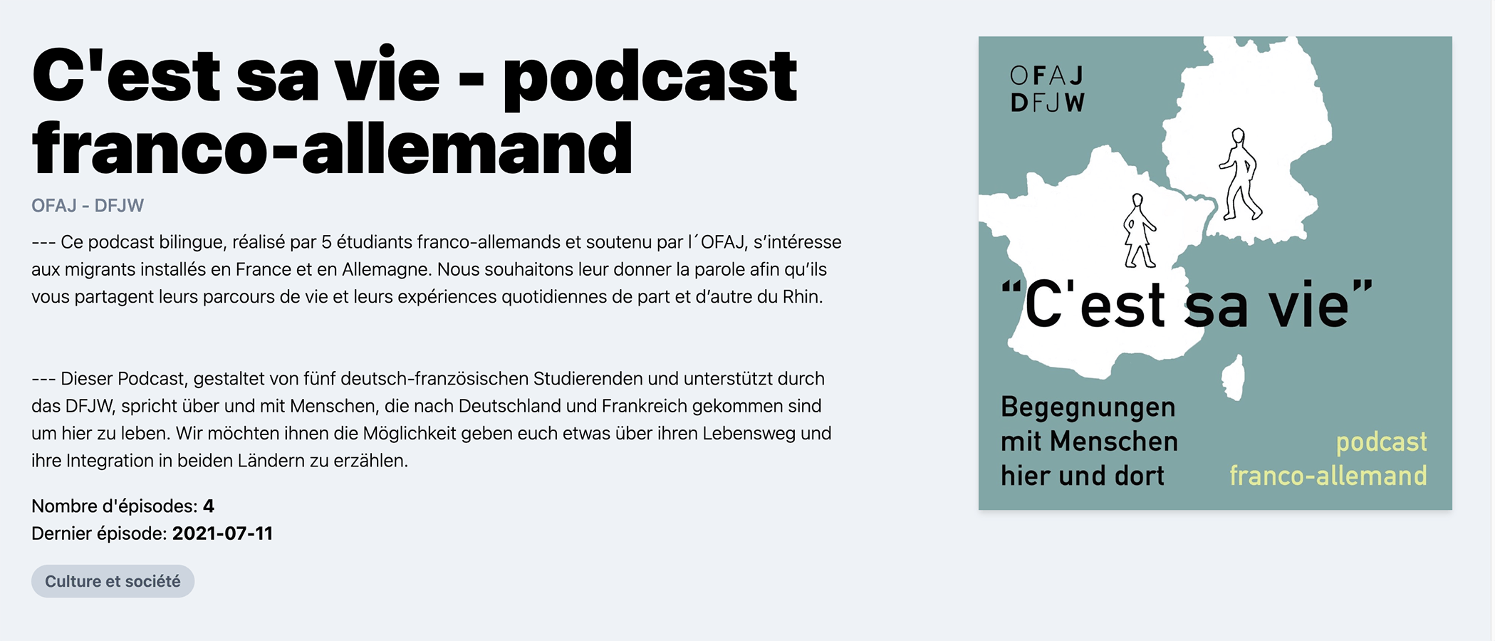 Podcast C'est sa vie