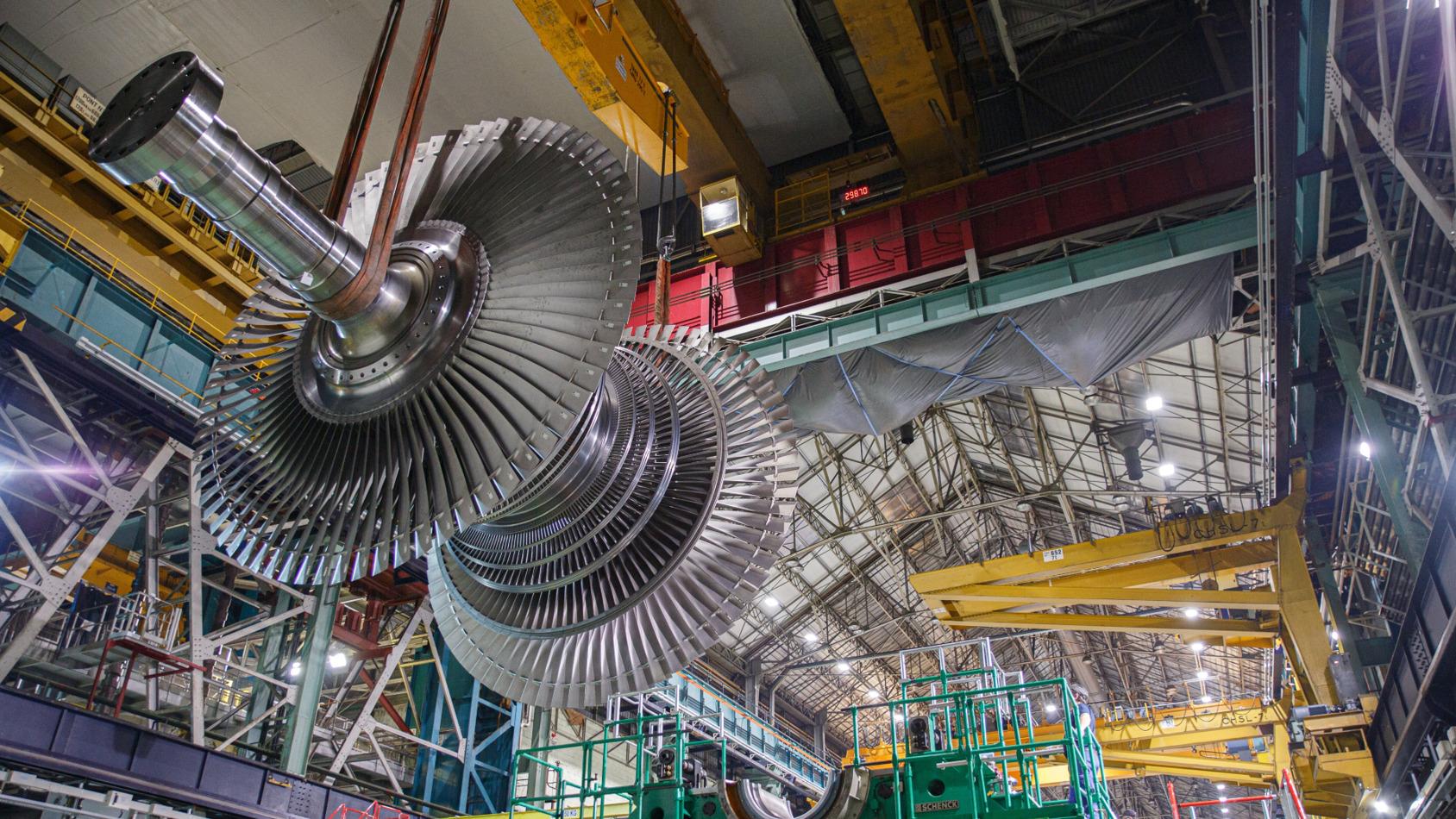 Der Turbinenbau von General Electric in Belfort. Foto: EDF/Pressebild