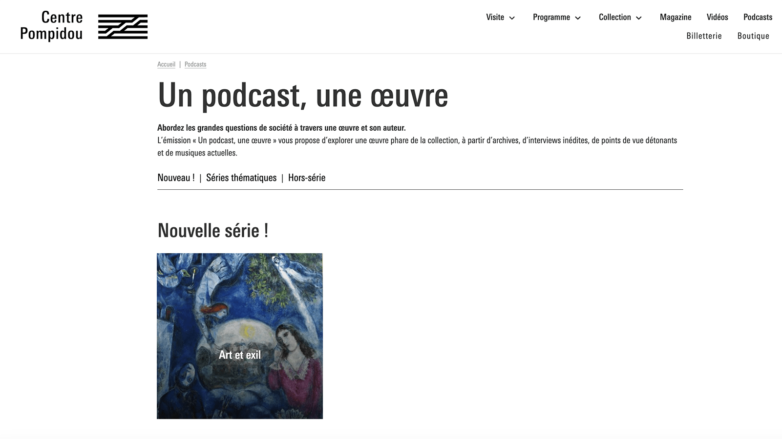 Centre Pompidou: ein Podcast, ein Werk