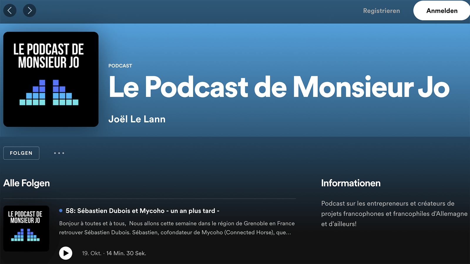 Podcast Monsieur Jo