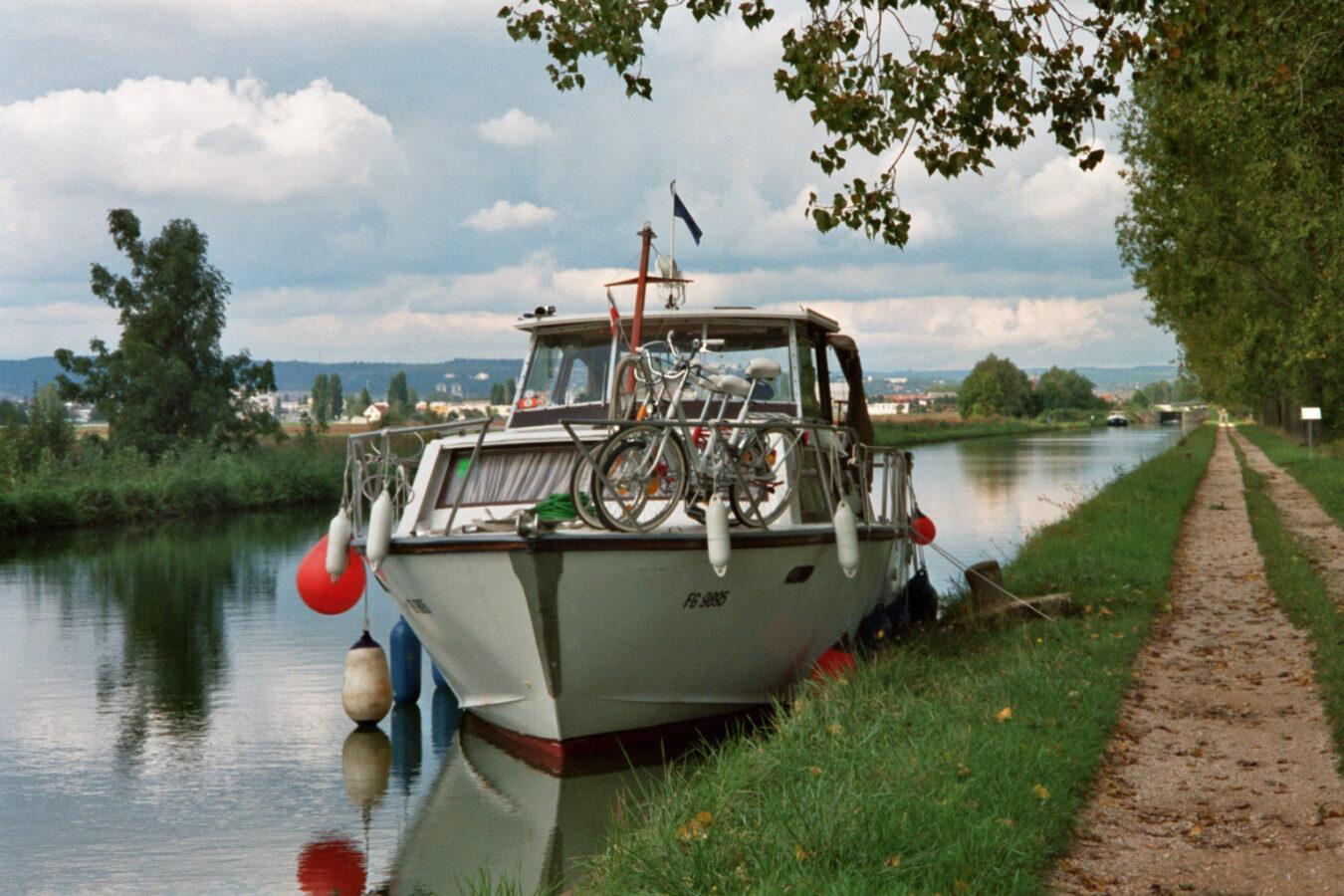 Unser Boot in Burgund. Foto: Rolf Feier