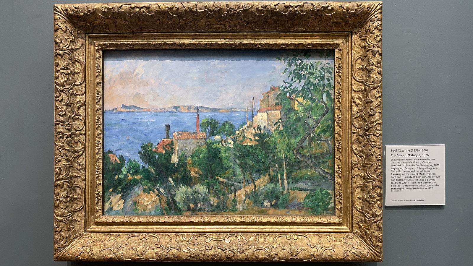 Paul Cézanne: Das Meer bei Estaque. National Gallery London. Foto: Hilke Maunder