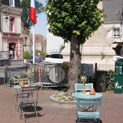 Ein Platz in Montreuil. Foto: Michael Heinzel