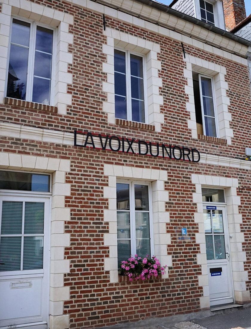 Ein historisches Gebäude in Montreuil: Die Voix du Nord war die erste Zeitung der Résistance. Foto: Michael Heinzel