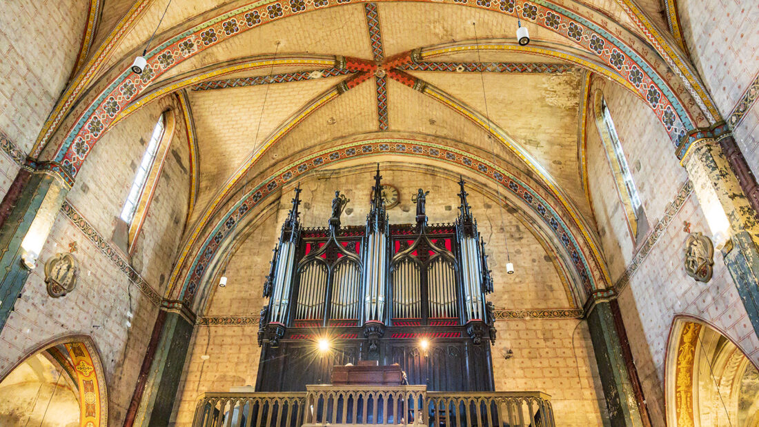 Die Orgel der Pfarrkirche von Lisle-sur-Tarn. Foto: Hilke Maunder