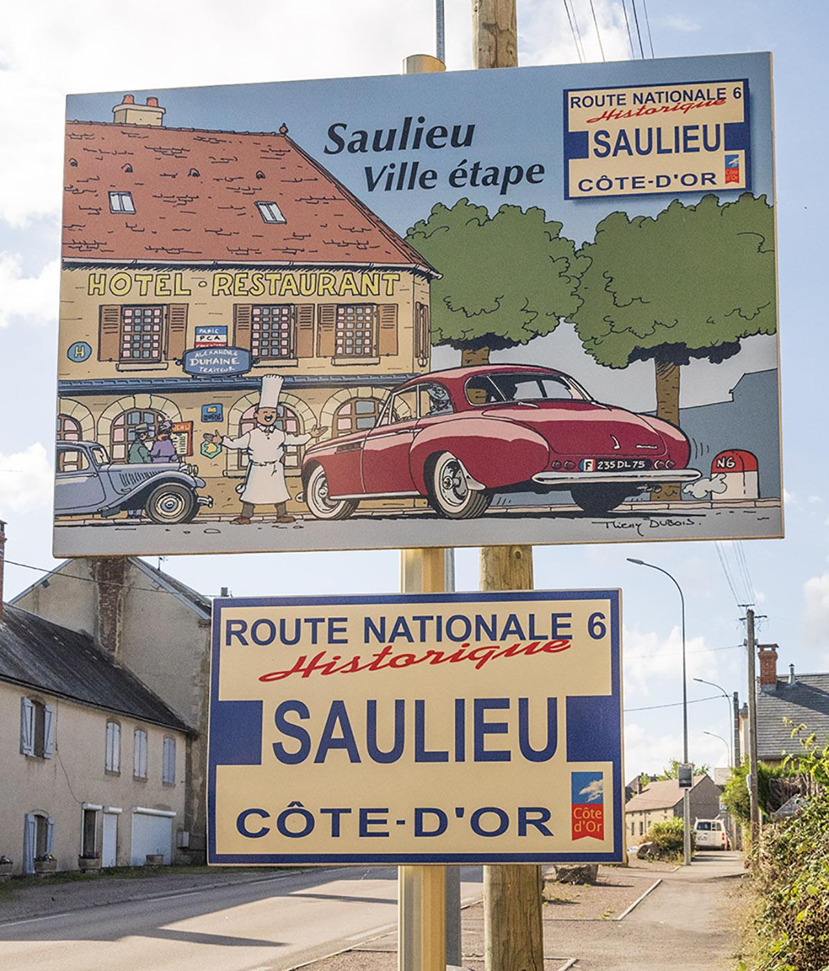 Die Nationale 6 in Saulieu. Foto: Hilke Maunder